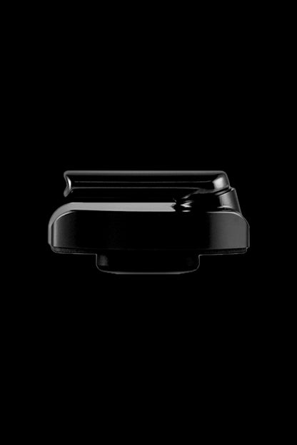 Sleek black cannabis oil vaporizer cartridge.