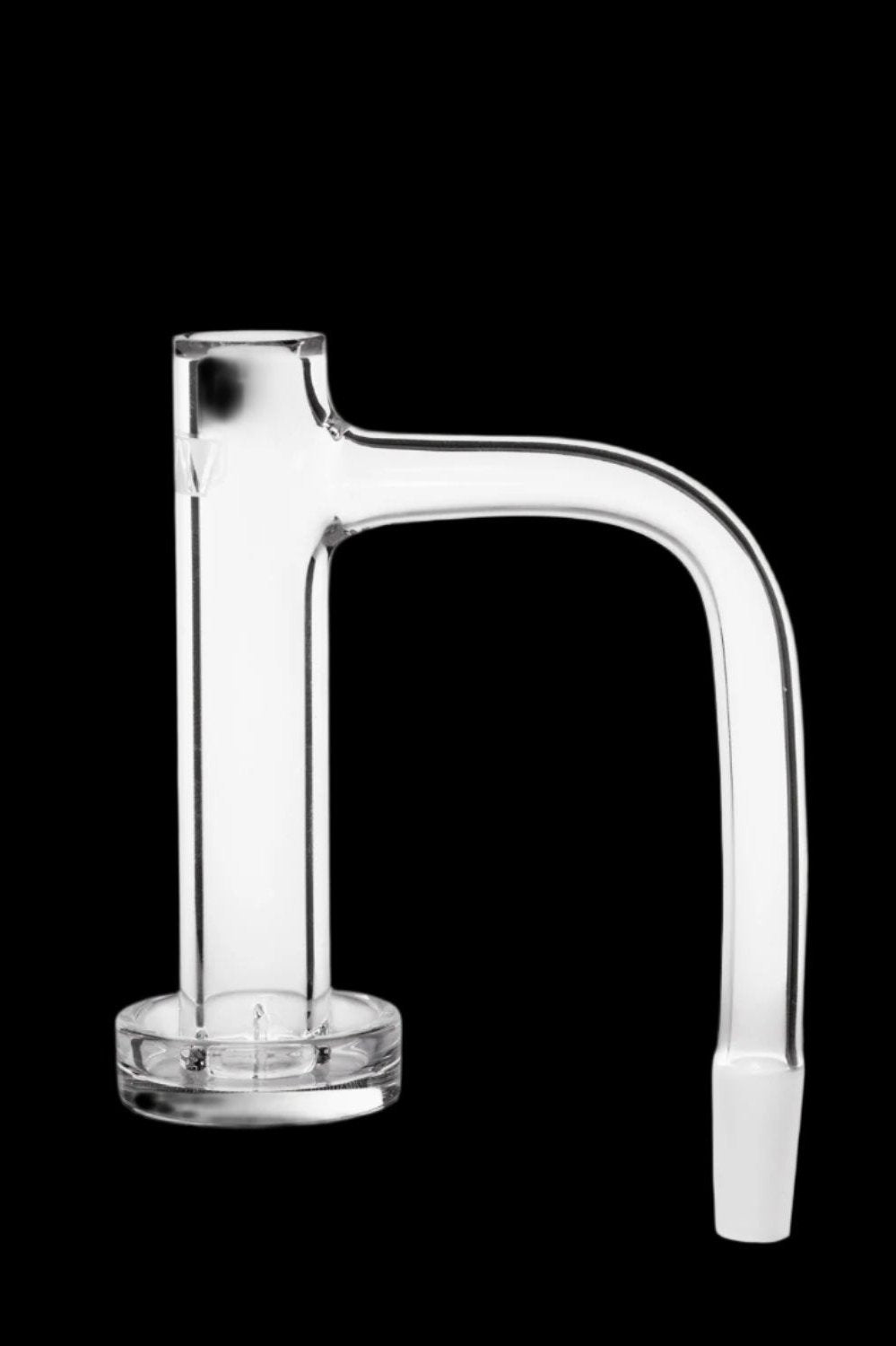 Clear glass dab rig attachment.