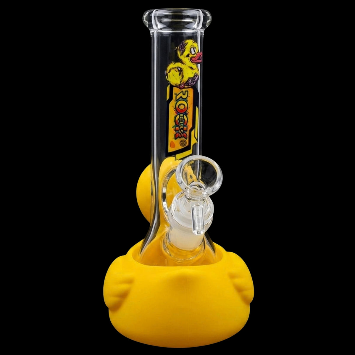 Rock Glass SunnyQuack – Yellow Duck-Shaped Glass Bong