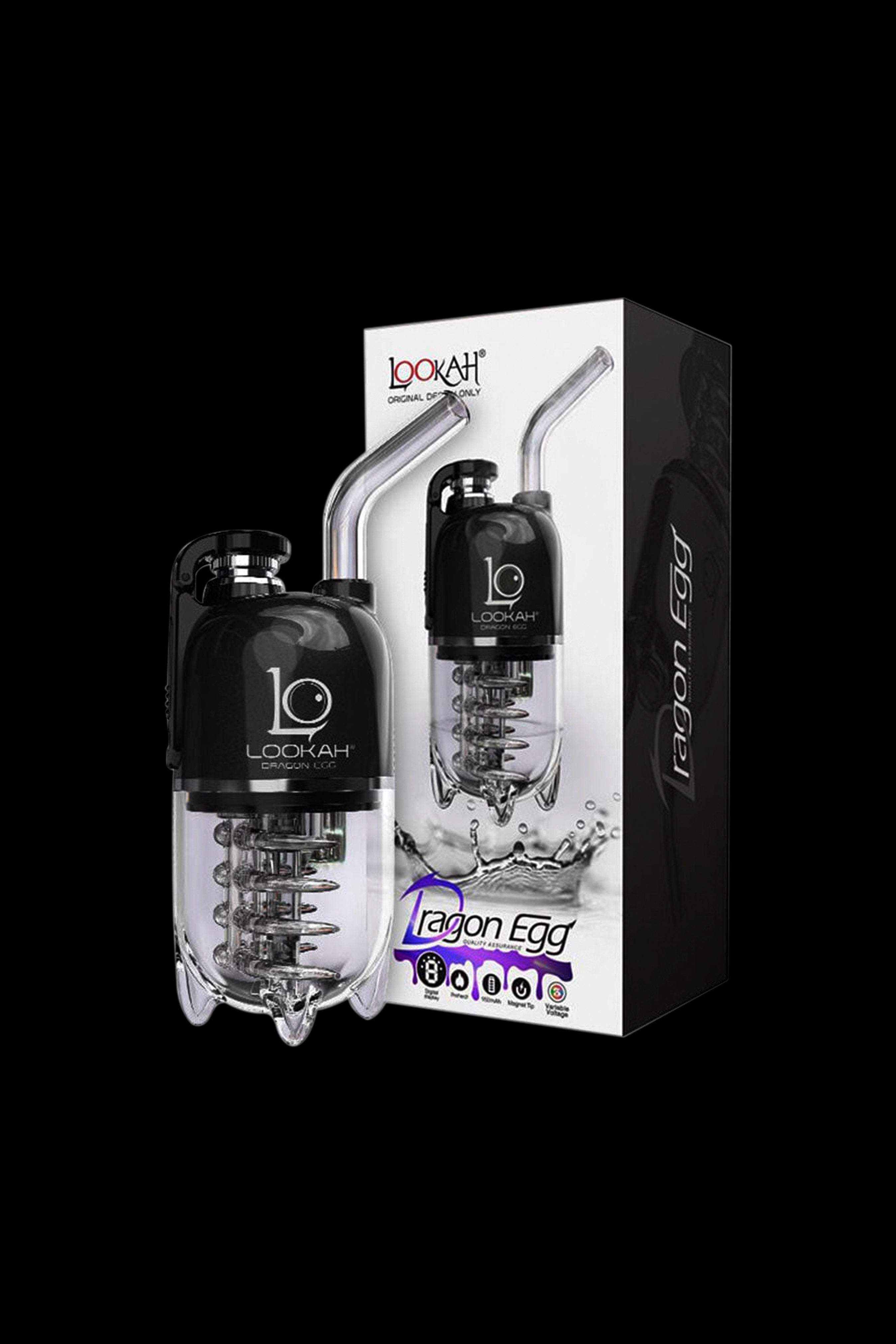 Lookah Dragon Egg enail dab rig with packaging.