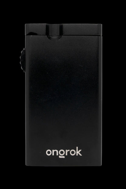 Black Onrok lighter with a flip-top design.