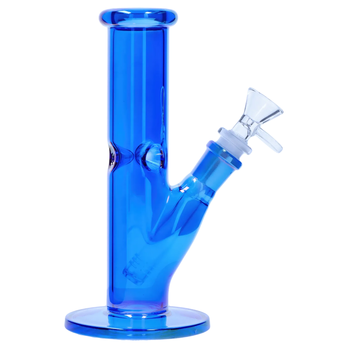 Smoke Cartel Neon Straight Tube with Ice Pinch Bong