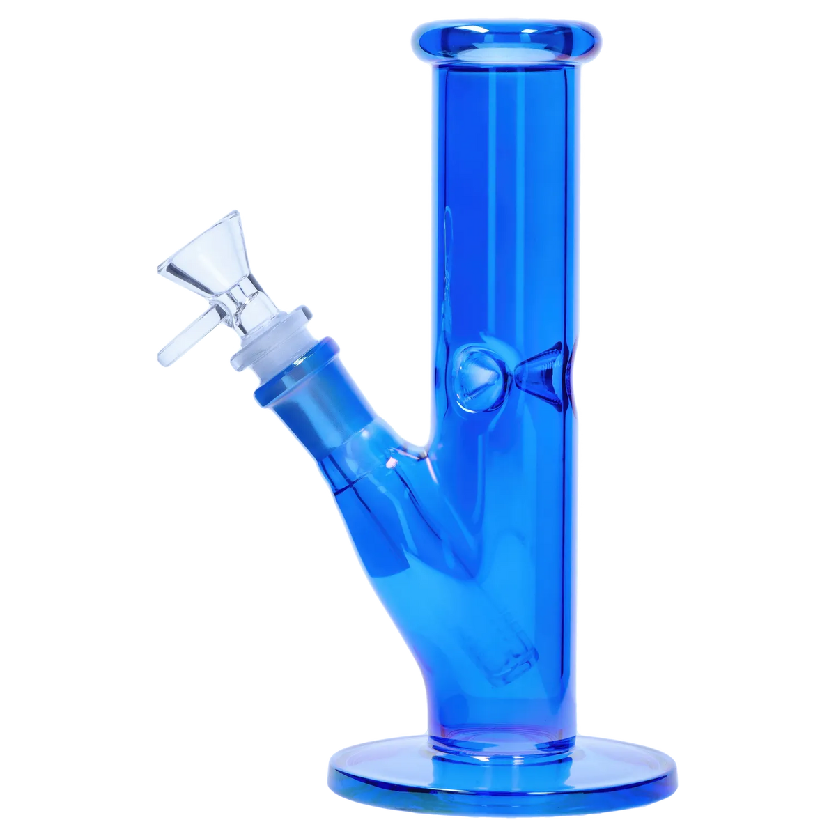 Smoke Cartel Neon Straight Tube with Ice Pinch Bong
