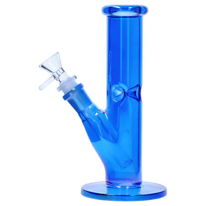 Smoke Cartel Neon Straight Tube with Ice Pinch Bong