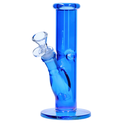Smoke Cartel Neon Straight Tube with Ice Pinch Bong