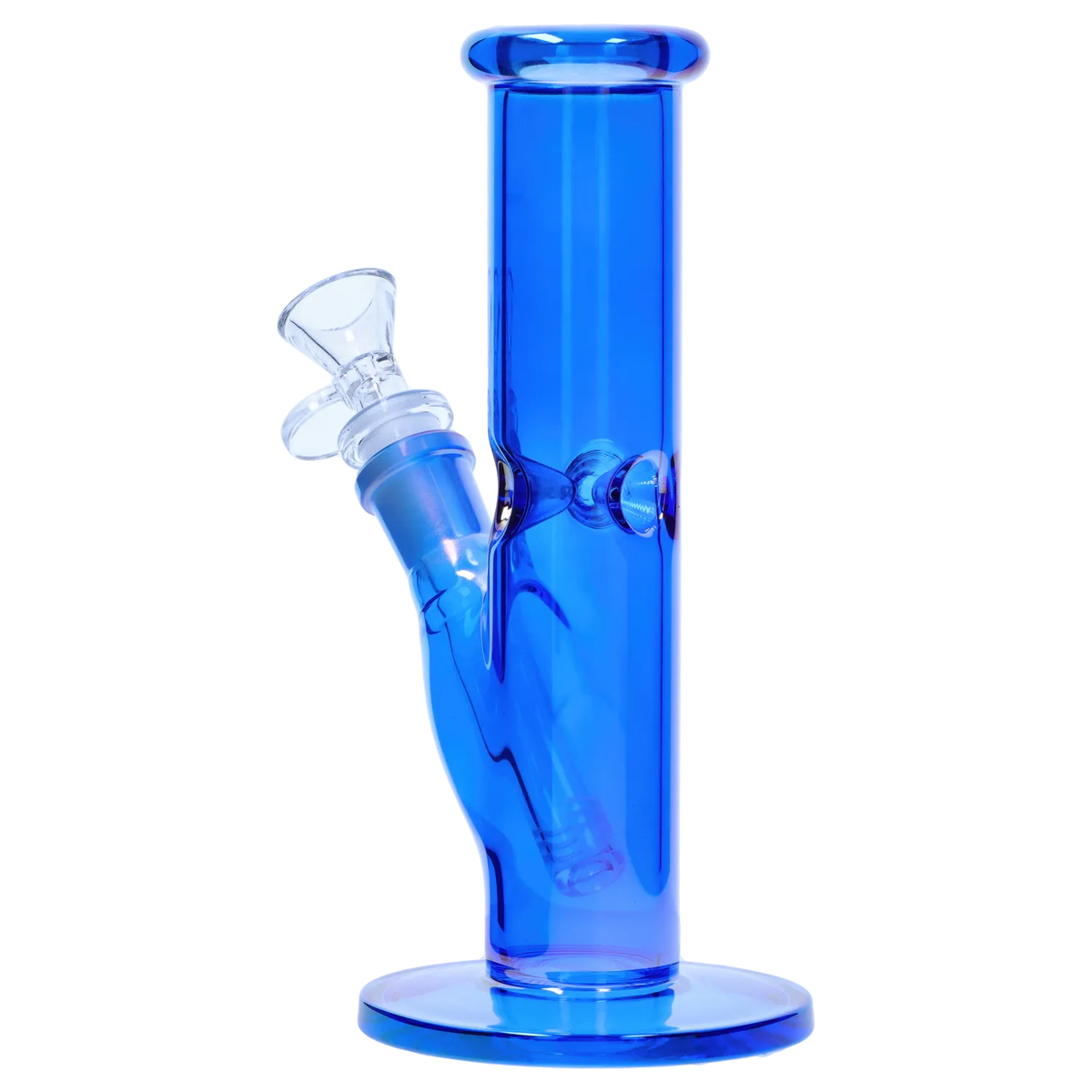 Smoke Cartel Neon Straight Tube with Ice Pinch Bong