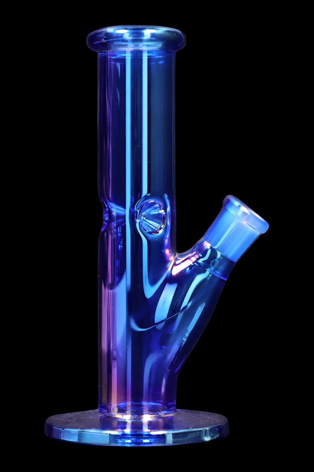 Smoke Cartel Neon Straight Tube with Ice Pinch Bong