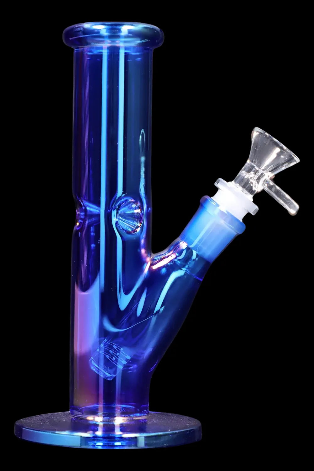Smoke Cartel Neon Straight Tube with Ice Pinch Bong