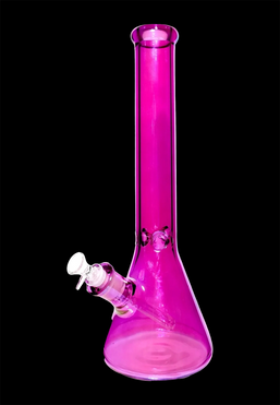 Neon Beaker with Ice Pinch Water Pipe