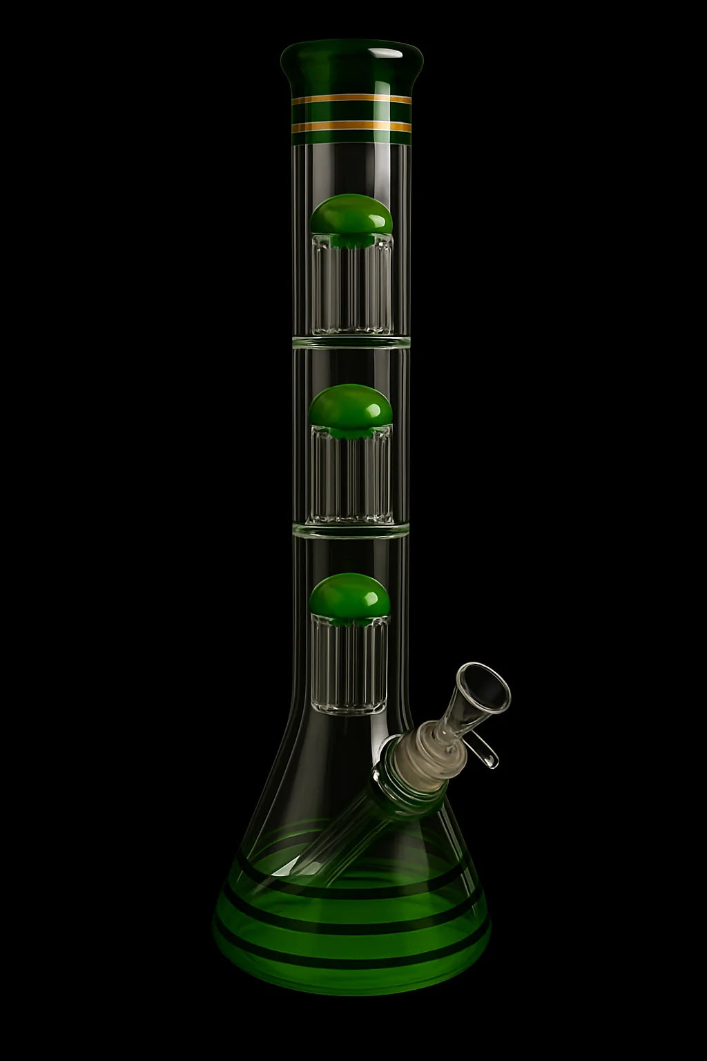 Smoke Cartel Triple Chamber Mushroom Perc Beaker Bong - 22 in.