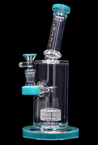 Smoke Cartel 8-inch Showerhead Dual-Use Water Pipe w/ Colored Accents