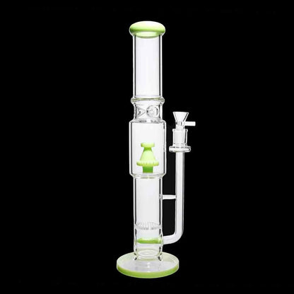 Smoke Cartel Straight Tube with Stacked Percs Bong - 17 in.