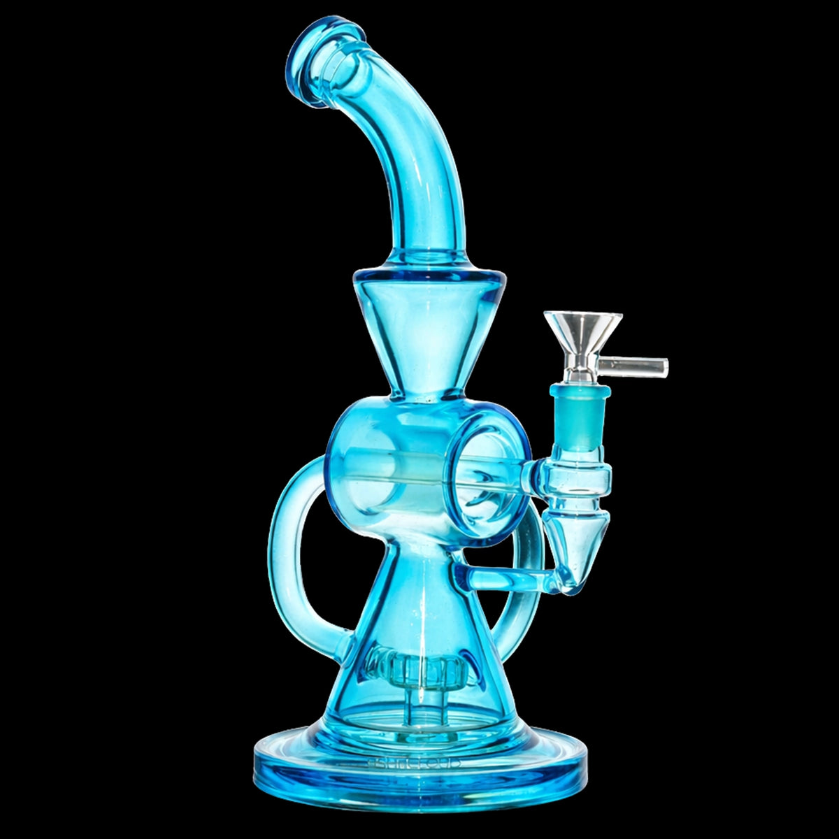 Smoke Cartel Neon Beaker with Showerhead Percolator and Thick Base Bong