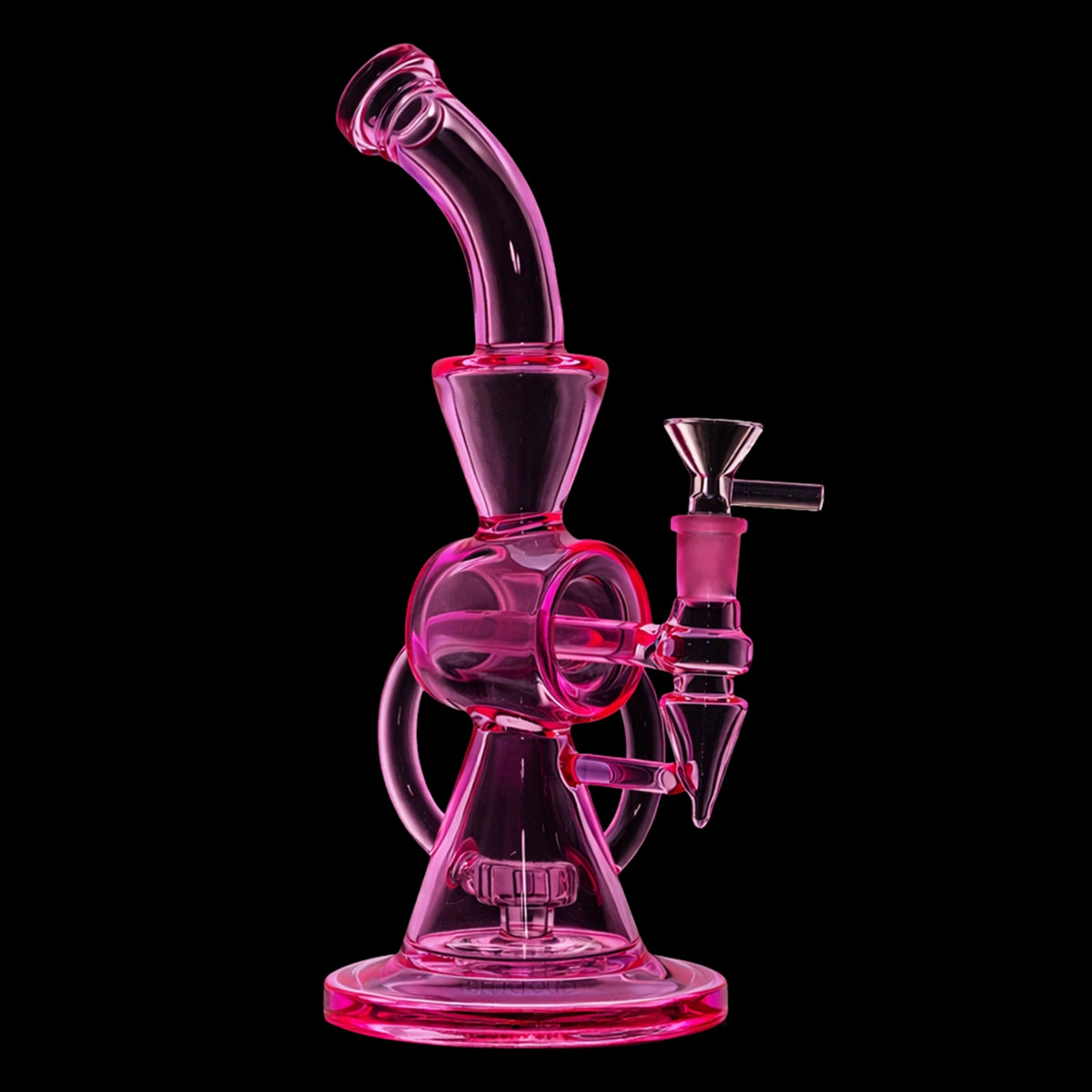 Smoke Cartel Neon Beaker with Showerhead Percolator and Thick Base Bong
