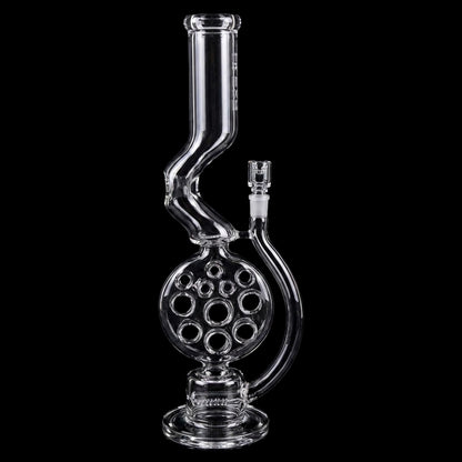 Pulsar Swiss Perc Kink Neck Glass Water Pipe - 18" / 14mm F