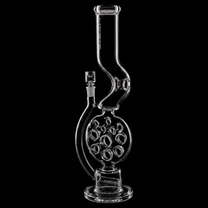 Pulsar Swiss Perc Kink Neck Glass Water Pipe - 18" / 14mm F