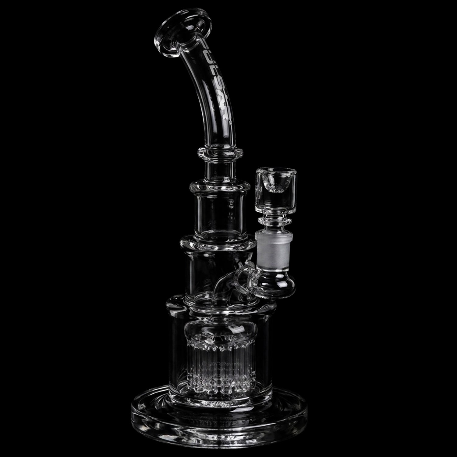 Pulsar 12 Arm Perc Chugger Glass Water Pipe - 10" / 14mm F