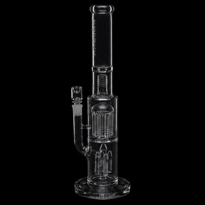 Pulsar Double Chamber Rocket Perc Chugger Glass Water Pipe - 15.25" / 14mm F