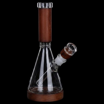 Pulsar Wood on Glass Beaker Water Pipe - 10.75" / 14mm F