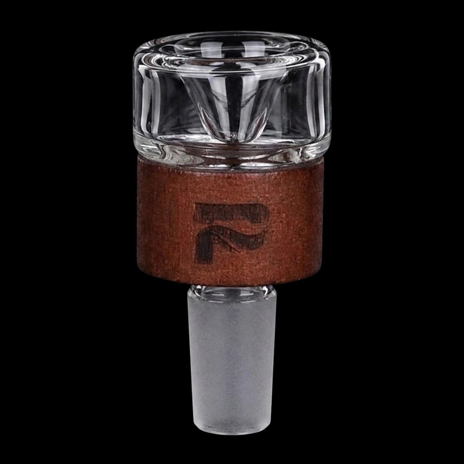 Pulsar Wood on Glass Beaker Water Pipe - 10.75" / 14mm F