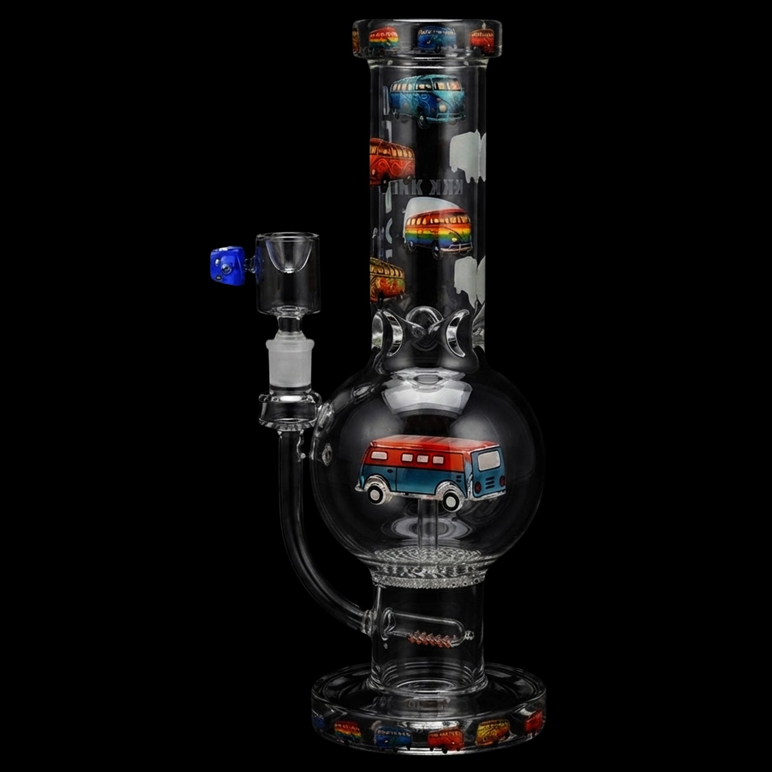 Pulsar VW Bus Bubble Base Glass Water Pipe - 12.25" / 14mm F