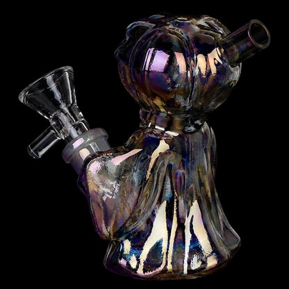 4CT BUNDLE - SeshGear Jack-O-Lantern Ghost Glass Bubbler - 4" / Assorted Colors