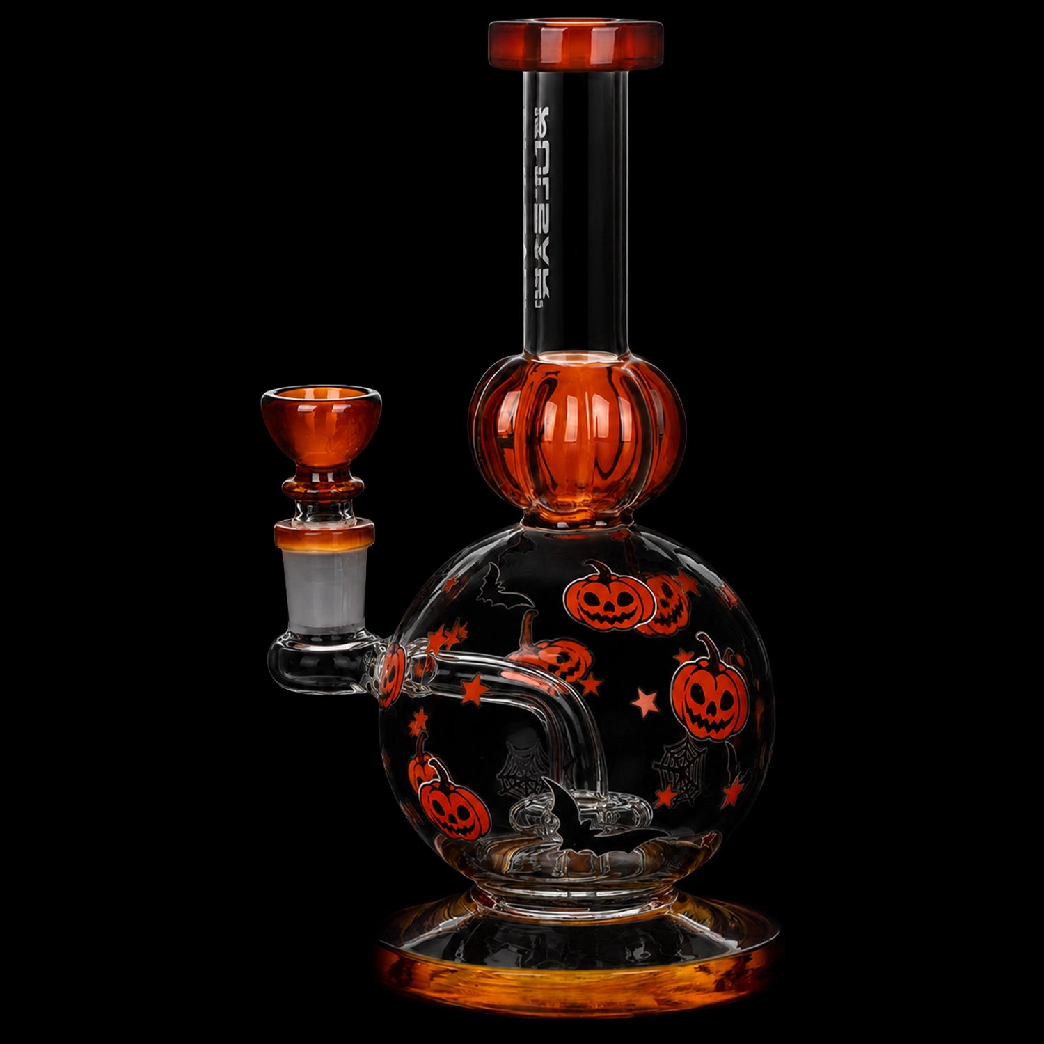 Pulsar Crazy Pumpkins Glass Water Pipe 7.9" / 14mm F