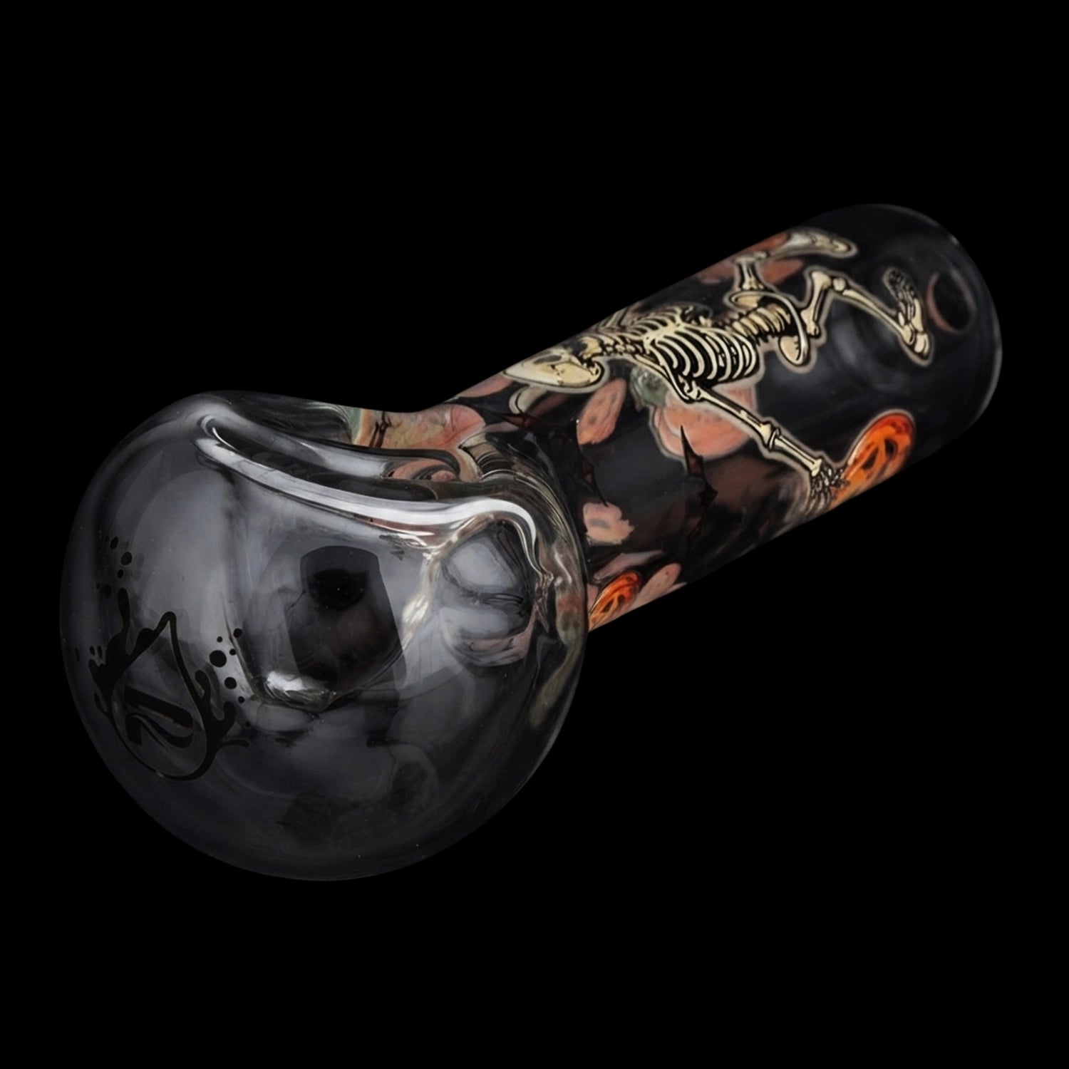 Pulsar Halloween Ball Herb Pipe Glow Duo - 10" / 14mm F