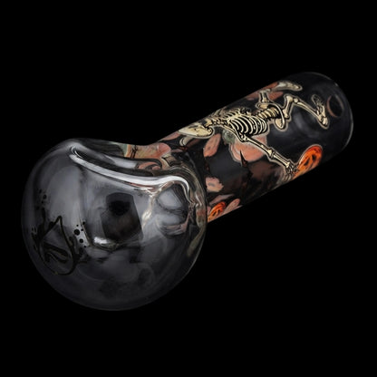 Pulsar Halloween Ball Herb Pipe Glow Duo - 10" / 14mm F
