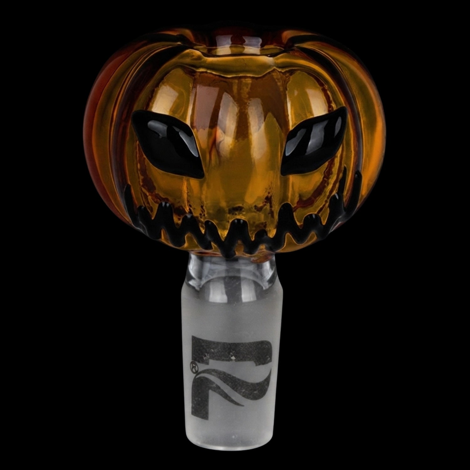 Pulsar Halloween Ball Herb Pipe Glow Duo - 10" / 14mm F