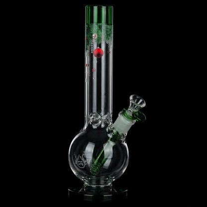 Pulsar Christmas Time Glass Bubble Base Bong - 11.75" / 14mm F