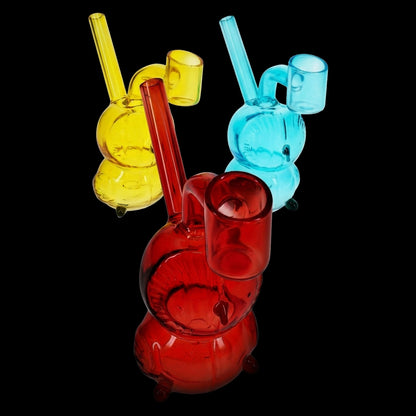 Glass Owl Dab Rig “Night Watch” – 4½″ – Assorted Colors