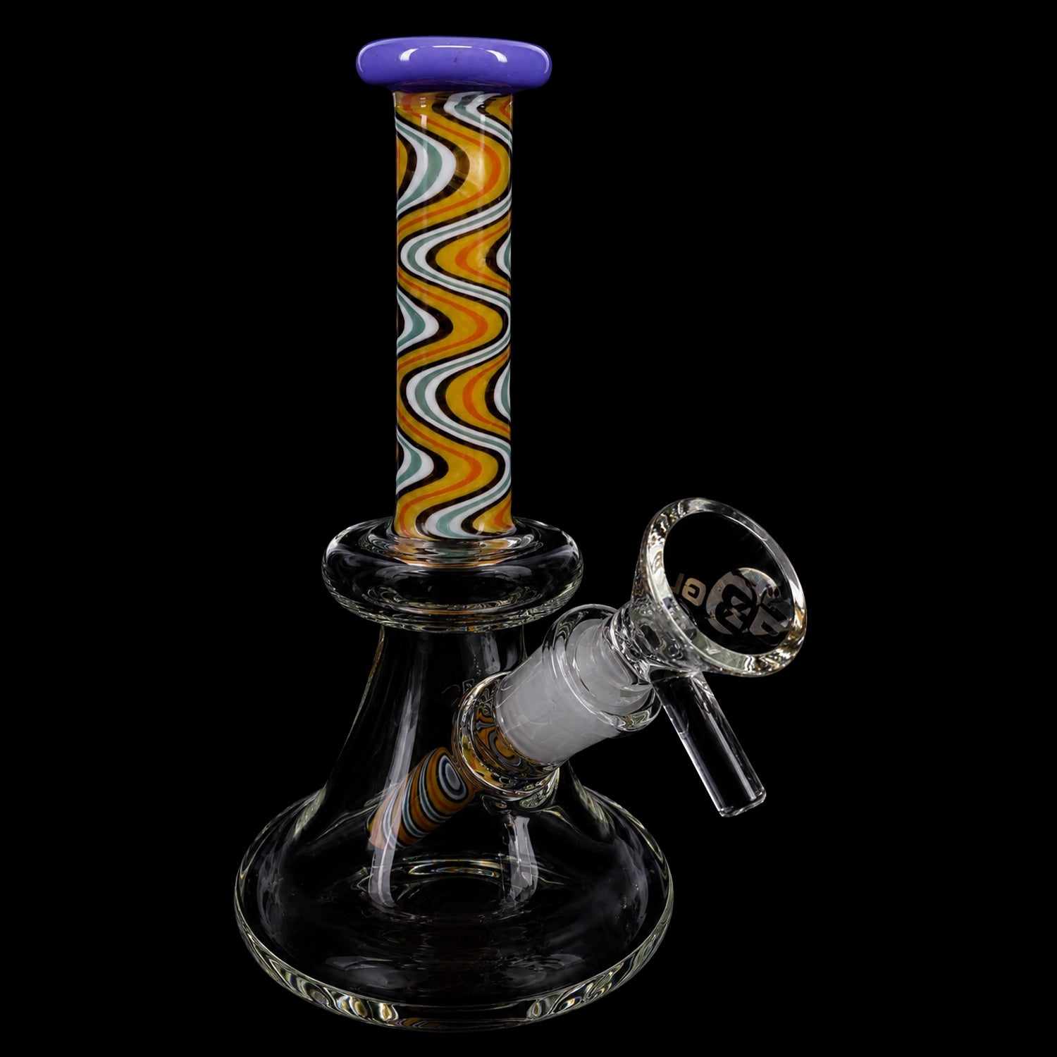 6B Glass Reverse Glass-on-Glass Bong – 6″ – Assorted Colors
