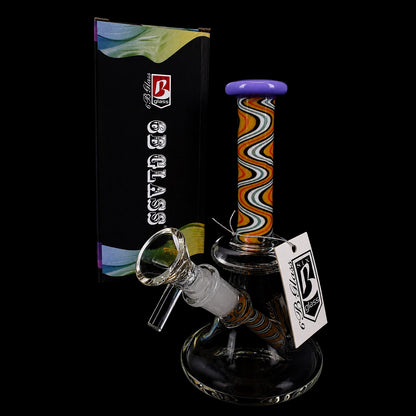 6B Glass Reverse Glass-on-Glass Bong – 6″ – Assorted Colors