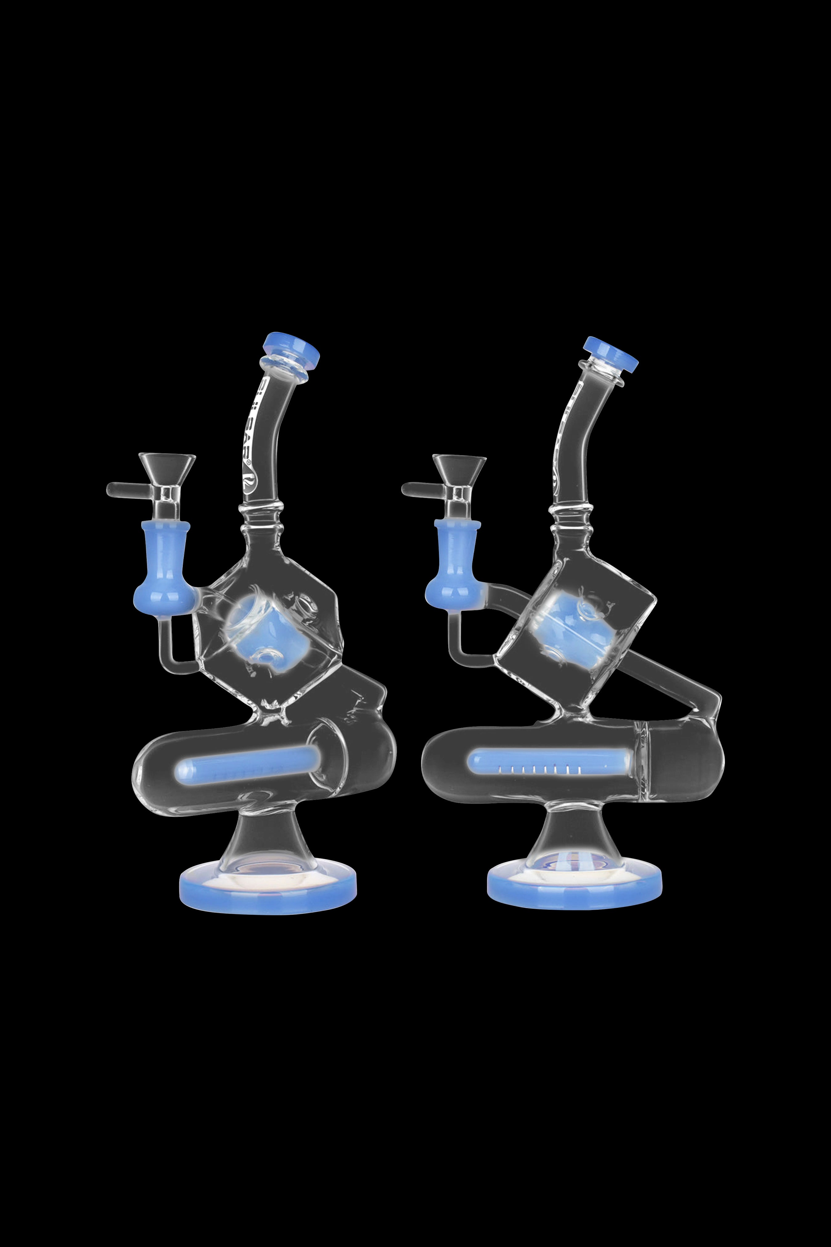 Pulsar Inception Cube Water Pipe - Clear Borosilicate Glass
