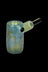 Pulsar Inside Print Glass Mini Hammer Bubbler - Melting Shrooms - Pulsar Inside Print Glass Mini Hammer Bubbler - Melting Shrooms