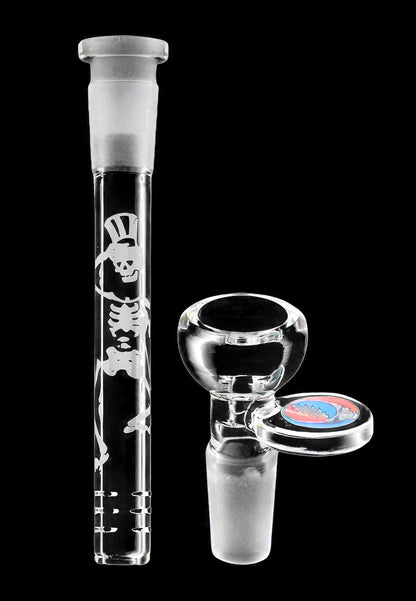 Grateful Dead x Pulsar Space Your Face Straight Tube Glass Bong