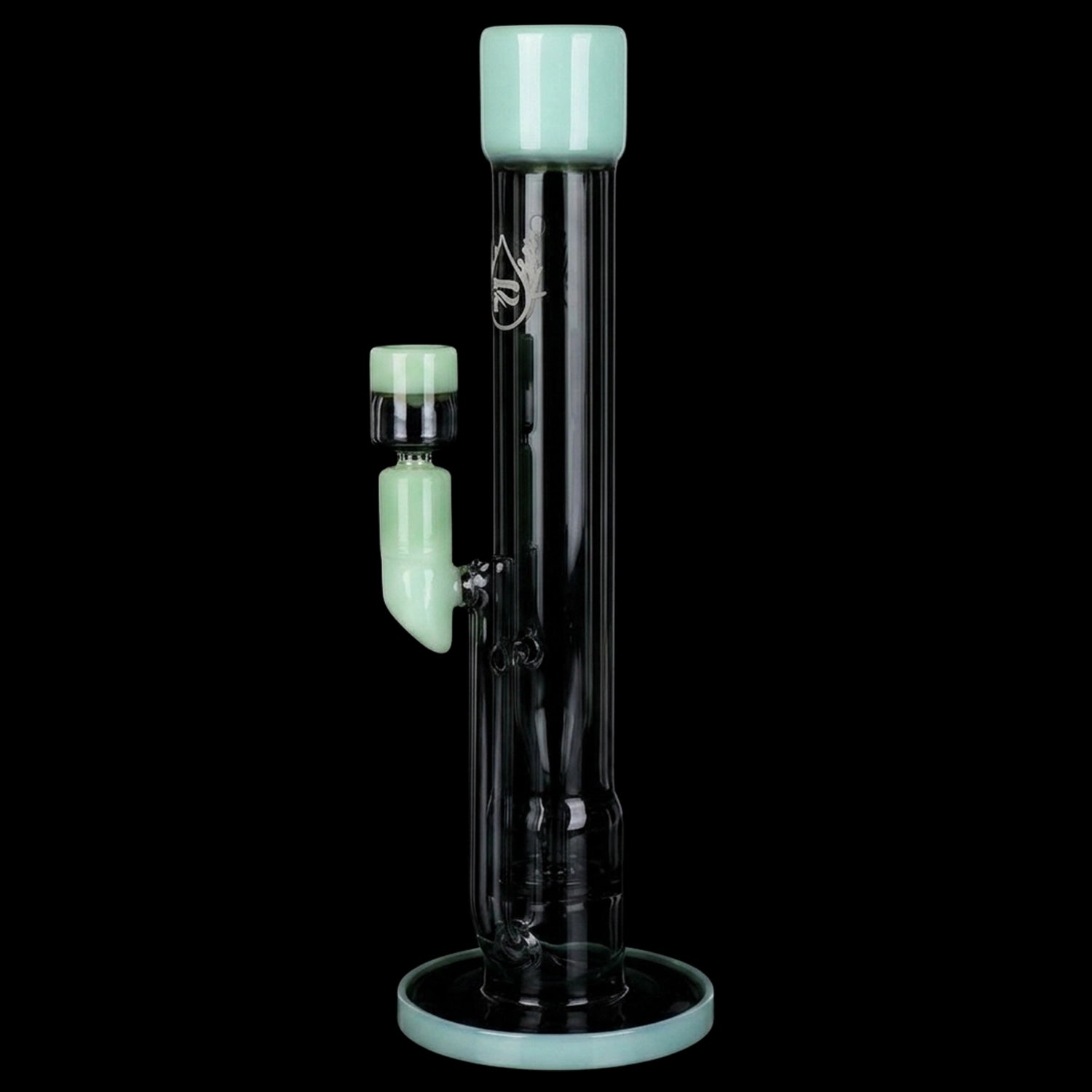 Pulsar Transporter Kicked Straight Tube Glass Water Pipe | 14" | 14mm F