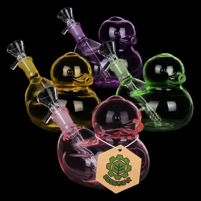 SeshGear Floating Ducky Water Pipe - 5.5" / 14mm F / Colors Vary