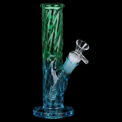 SeshGear Twist Ombre Straight Tube Glass Water Pipe | 7.75" | 14mm F