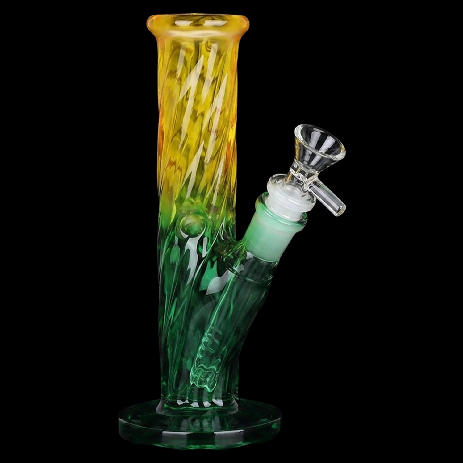 SeshGear Twist Ombre Straight Tube Glass Water Pipe | 7.75" | 14mm F