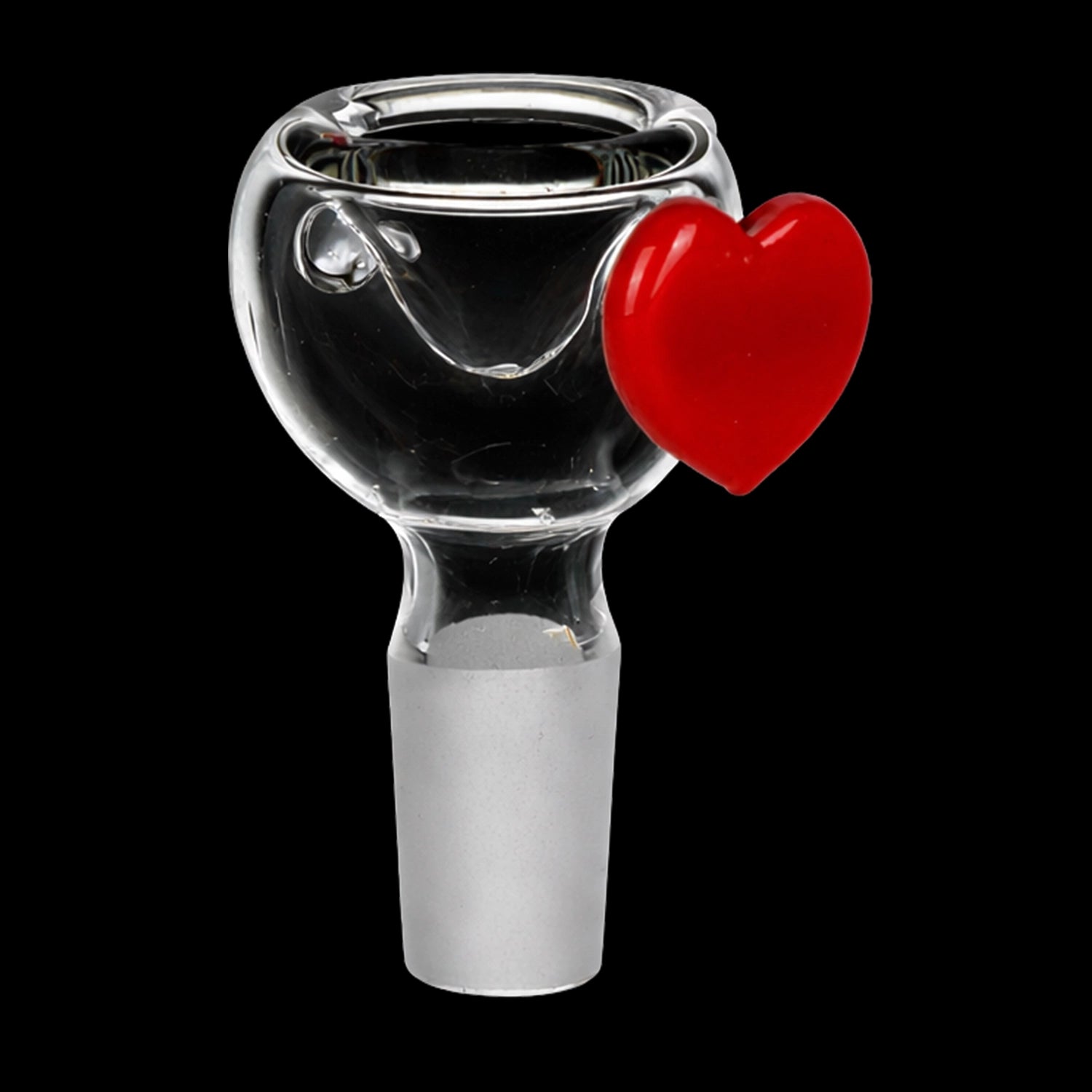 Pulsar Valentines Heart Vase Glass Water Pipe - 8.25" / 14mm F