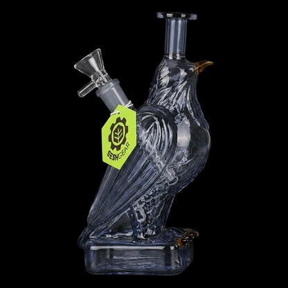 SeshGear Raven Glass Water Pipe - 7.5" / 14mm F / Smoke