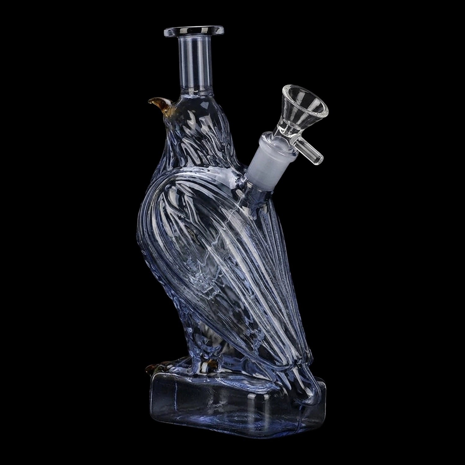 SeshGear Raven Glass Water Pipe - 7.5" / 14mm F / Smoke