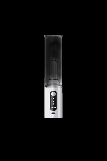 Yocan Evolve Plus XL vaporizer pen on a black background.