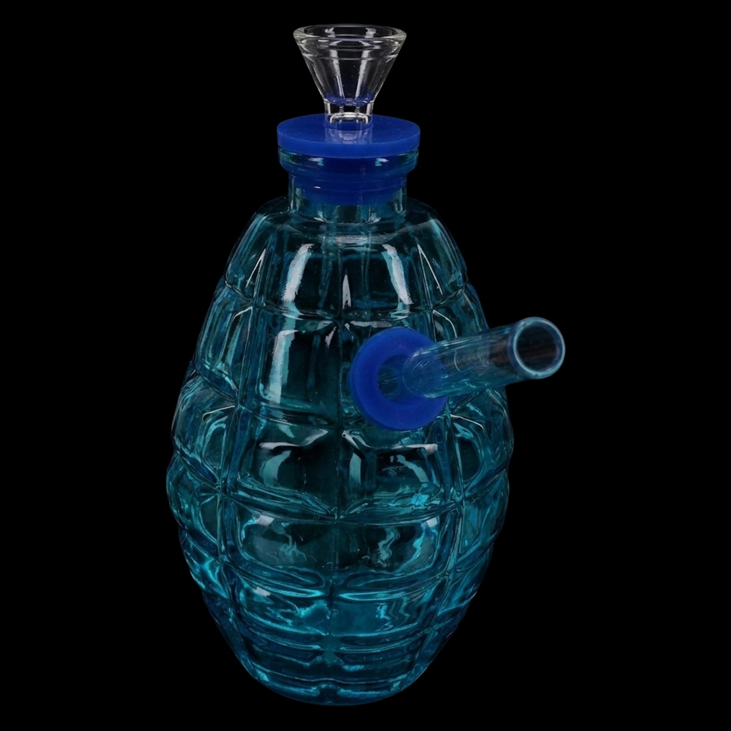 Colored Glass Grenade Bong “Blast Buddy” – 4½″