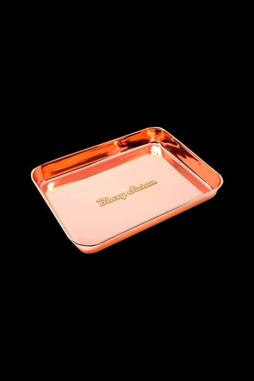 Blazy Susan Stainless Steel Rolling Tray - Rose Gold - Blazy Susan Stainless Steel Rolling Tray - Rose Gold