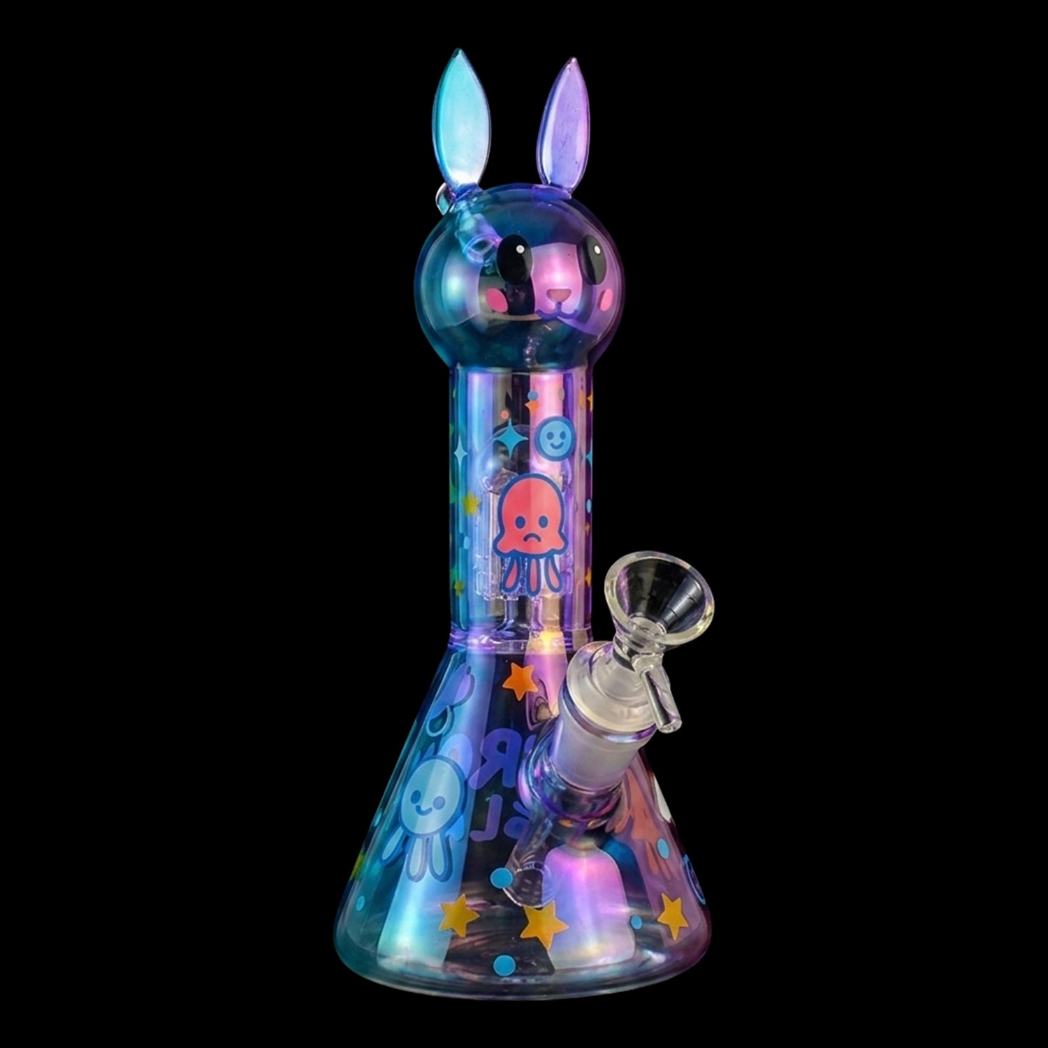 Croia Glass Cute Bunny Beaker Bong with Tree Perc | Croia Glass