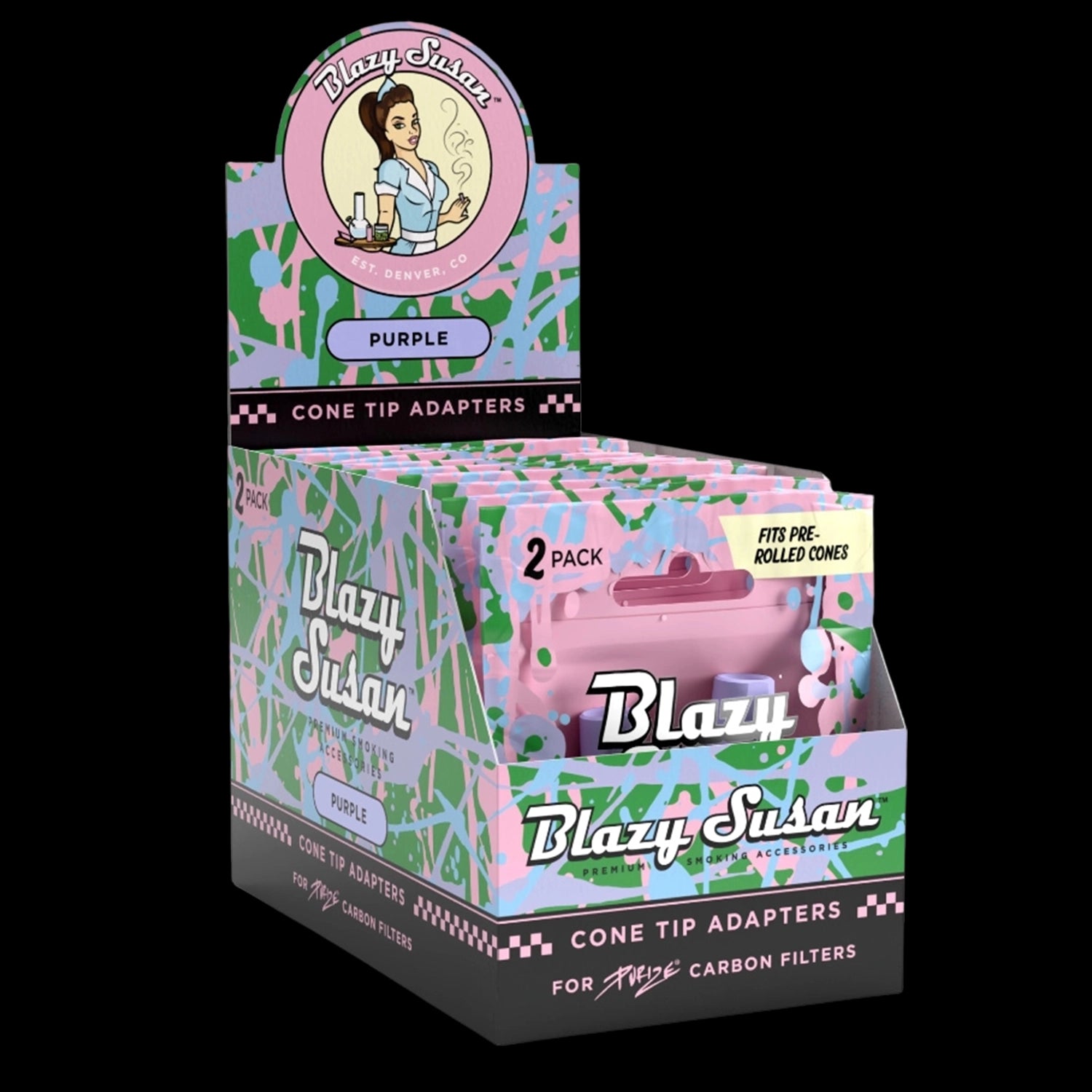 Blazy Susan Purize Cone Tip Adapters - Display Box