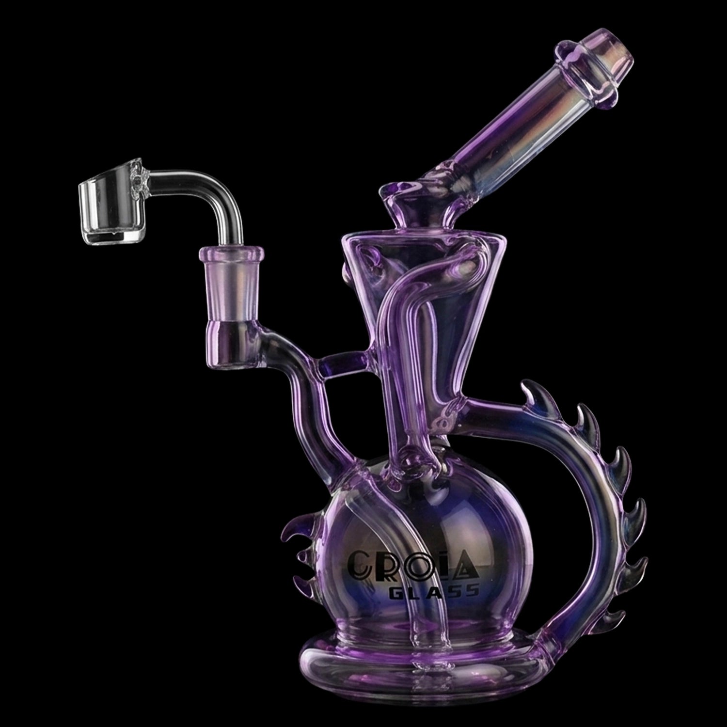 Croia Glass 10" Dragon Spine Recycler Dab Rig | Croia Glass